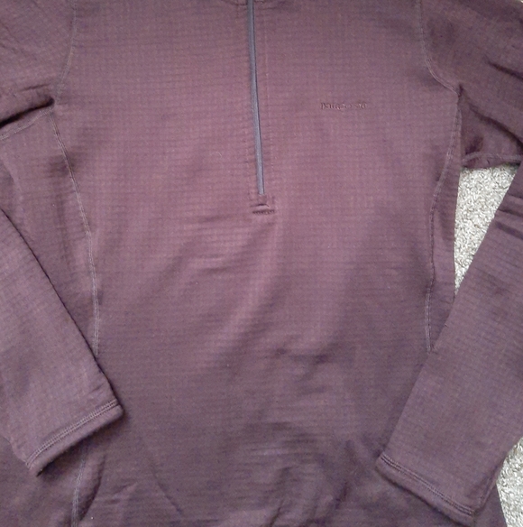 PATAGONIA R1 REGULATOR FLEECE HALF ZIP PULLOVER BROWN M MEDIUM WAFFLE POLARTEC - Picture 2 of 10